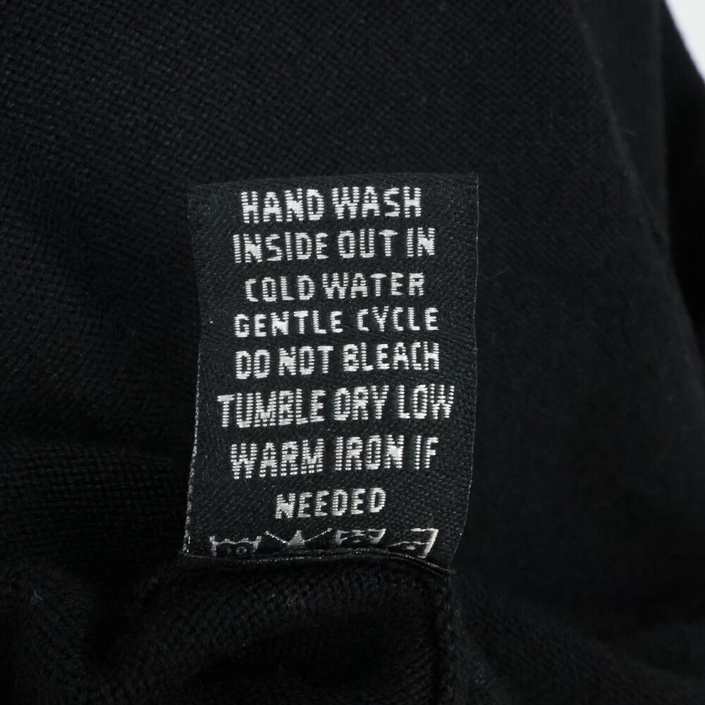 BCBG Max Azria Jacket Juniors Large Black Hooded Pockets Rhinestones Full Zip - Picture 16 of 16